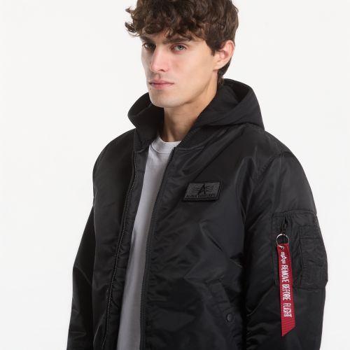 Giacca MA-1 Zip Hood Backprint / M - Alpha Industries - Modalova