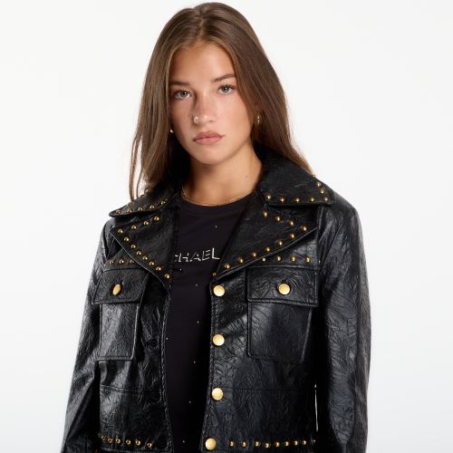 Giacca Studded Fx Leather Jacket S/38 - Michael Kors - Modalova