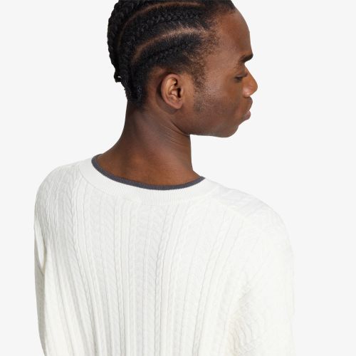 Maglione adidas Cable Knit Crewneck Sweatshirt XL - adidas Originals - Modalova