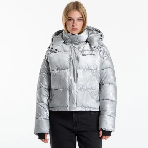 Giacca Cropped Shiny Puffer M - Karl Lagerfeld Jeans - Modalova