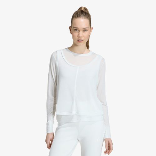 Maglietta adidas Soft Lux Sheer Long-Sleeve L - adidas Performance - Modalova