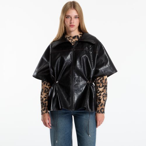 Giacca Poncho Leather Effect Jacket Universal - Desigual - Modalova