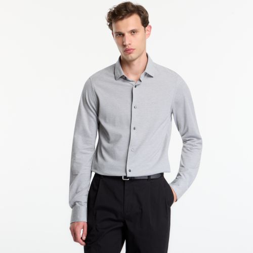Camicia Slim Two-Tone Jersey Pique Shirt L - Gant - Modalova