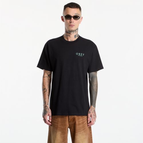Maglietta Obey Flores Robus Black M - OBEY Clothing - Modalova