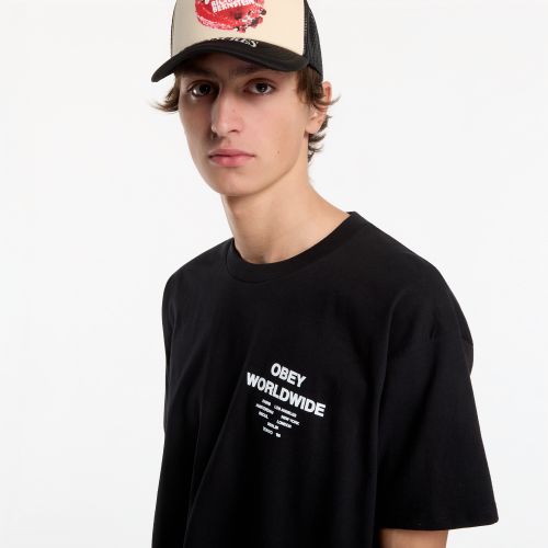 Maglietta Obey Angels Above Black L - OBEY Clothing - Modalova