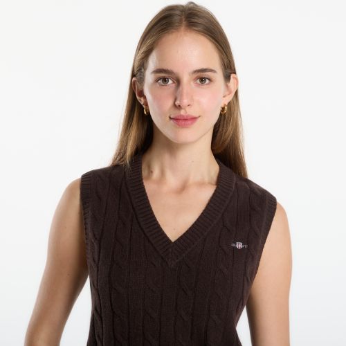 Vest Lambswool Cable Knit Vest S - Gant - Modalova