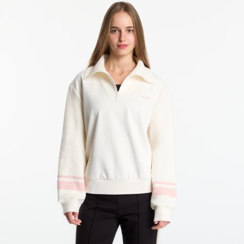 Felpa Fabrizia Half-Zip Sweatshirt S - GUESS - Modalova