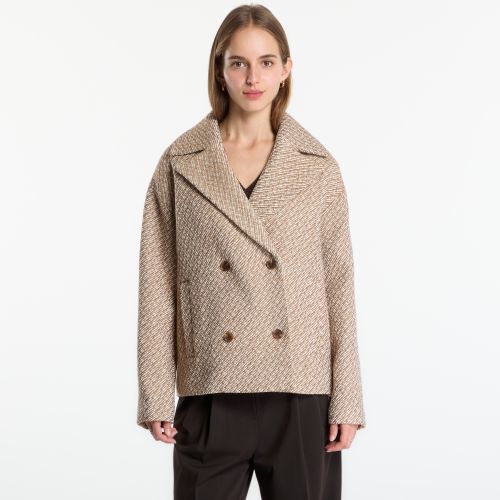 Cappotto Relaxed Short Peacoat / S - Calvin Klein - Modalova