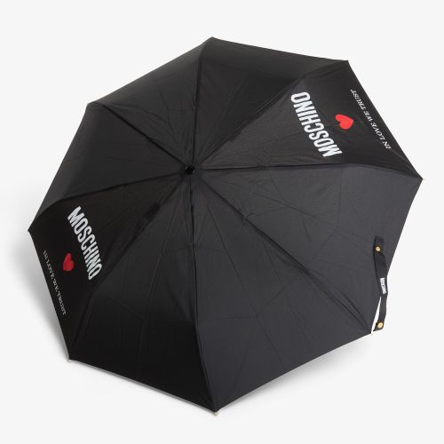 In Love We Trust Open Close Umbrella Universal - Moschino - Modalova