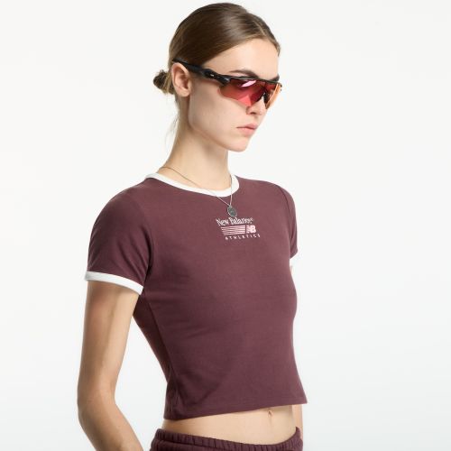 Maglietta Trackside Ringer T-Shirt S - New Balance - Modalova