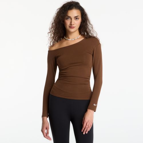 Maglietta Sportswear Tight Off-Shoulder Long-Sleeve Top / S - Nike - Modalova