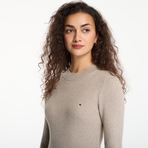 Abito Jeans Mockneck Ls Minidress M - Calvin Klein - Modalova