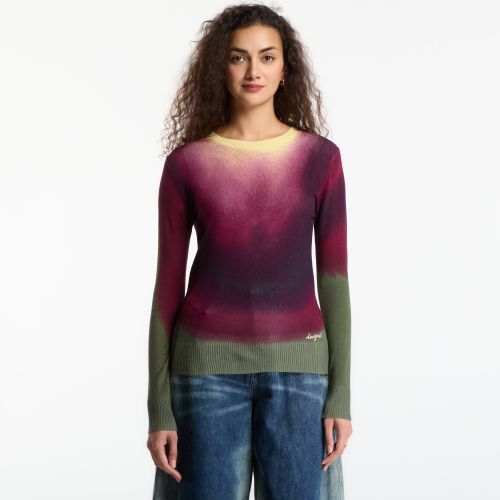 Maglione Desigual Veget Eggplant S - Desigual - Modalova
