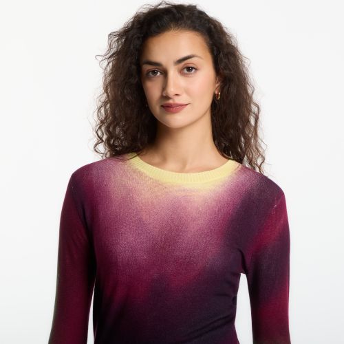 Maglione Desigual Veget Eggplant S - Desigual - Modalova