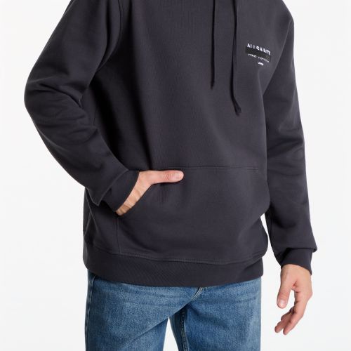 Felpa Redact Pullover Embroidered Logo Hoodie M - AllSaints - Modalova