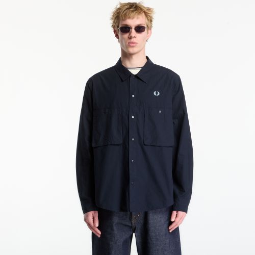 Camicia Relaxed Cotton Overshirt M - FRED PERRY - Modalova