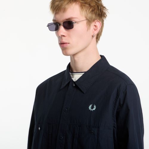 Camicia Relaxed Cotton Overshirt M - FRED PERRY - Modalova
