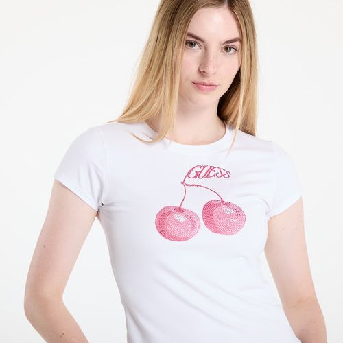 Maglietta Ss Wavy Cherry Logo R5 Tee M - GUESS - Modalova