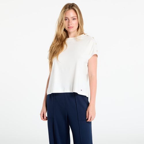 Maglietta Gold Button Ss Tee XS - Tommy Hilfiger - Modalova