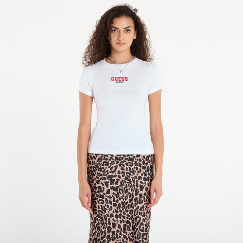 Maglietta Ss Cn Slim Rib Em L - Guess Jeans - Modalova