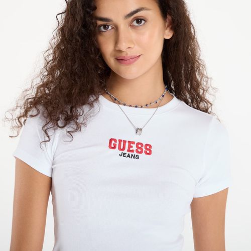 Maglietta Ss Cn Slim Rib Em L - Guess Jeans - Modalova