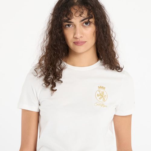 Maglietta Gold Crest Reg Ss Tee L - Tommy Hilfiger - Modalova