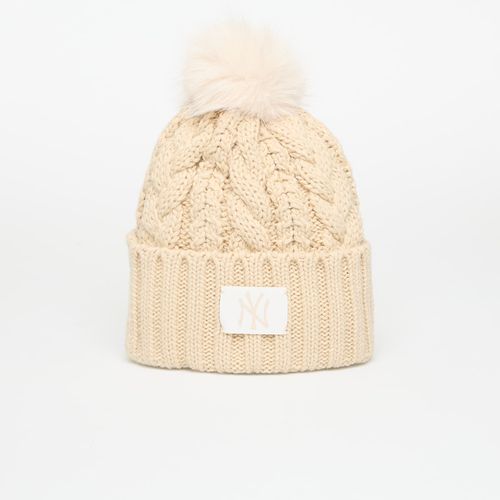 Berretto New York Yankees MLB Light Beige Cable Knit Beanie Hat Universal - New Era - Modalova