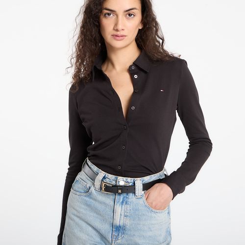 Maglietta 1985 Slim Pique Btn Down Ls XL - Tommy Hilfiger - Modalova
