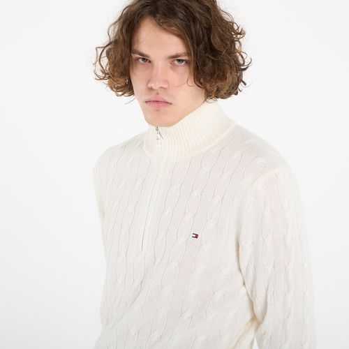 Maglione Lambswool Blend Cable Zip Mock XL - Tommy Hilfiger - Modalova