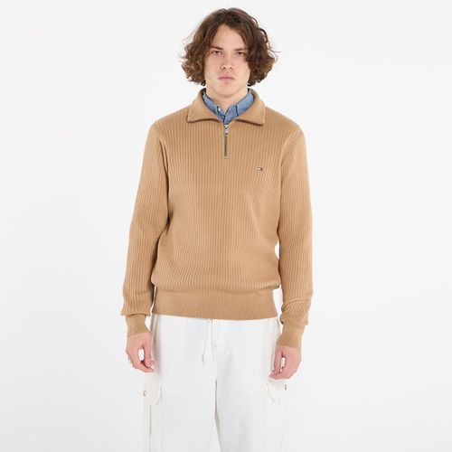 Maglione Pima Cotton Cash Structure Zip Mock M - Tommy Hilfiger - Modalova