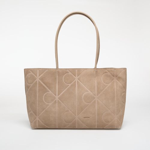 Emblem Aop Embossed Suede Tote Universal - Calvin Klein - Modalova