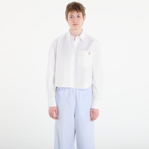 Camicia Jeans Cotton Poplin Cropped Shirt M - Calvin Klein - Modalova
