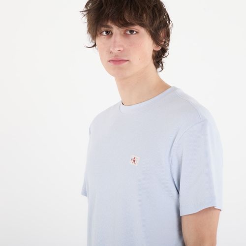 Maglietta Jeans Ss Waffle Badge Crew Tee M - Calvin Klein - Modalova