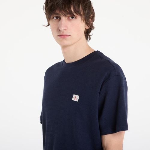 Maglietta Jeans Ss Waffle Badge Crew Tee L - Calvin Klein - Modalova