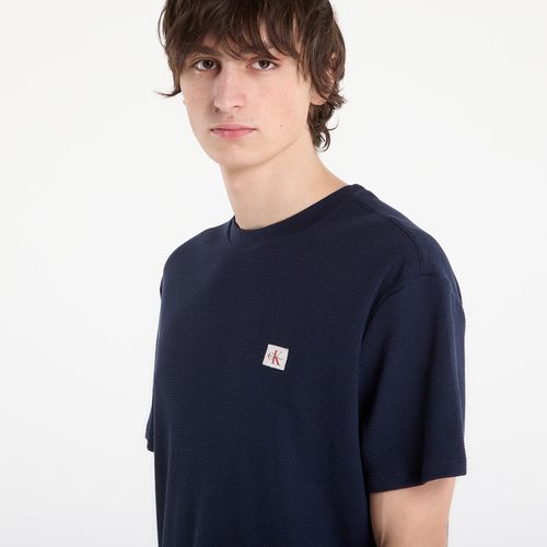Maglietta Jeans Ss Waffle Badge Crew Tee S - Calvin Klein - Modalova