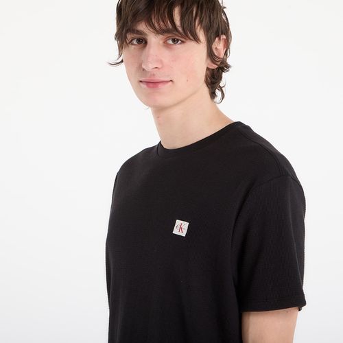 Maglietta Jeans Ss Waffle Badge Crew Tee L - Calvin Klein - Modalova