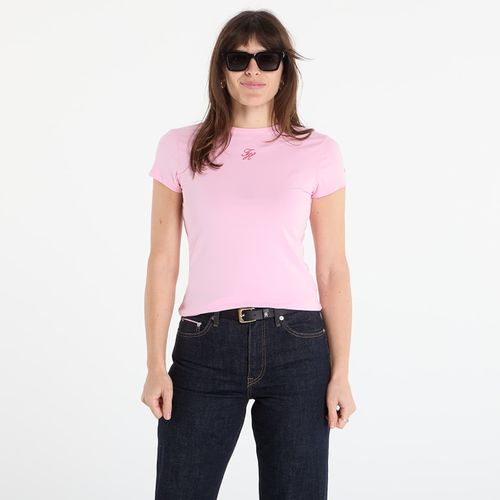 Maglietta Script Slim Ss Tee S - Tommy Hilfiger - Modalova