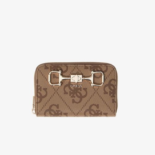 Portafoglio Janie Logo Slg Med Zip Around Universal - GUESS - Modalova