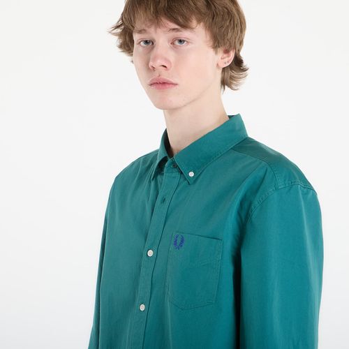Camicia Relaxed Washed Twill Shirt L - FRED PERRY - Modalova