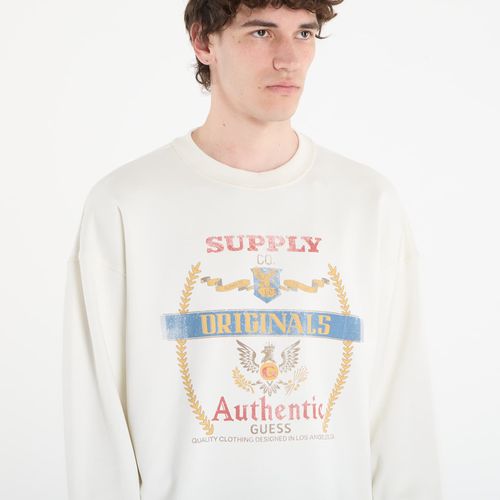 Felpa Boxy Graphic Crew L - Guess Jeans - Modalova