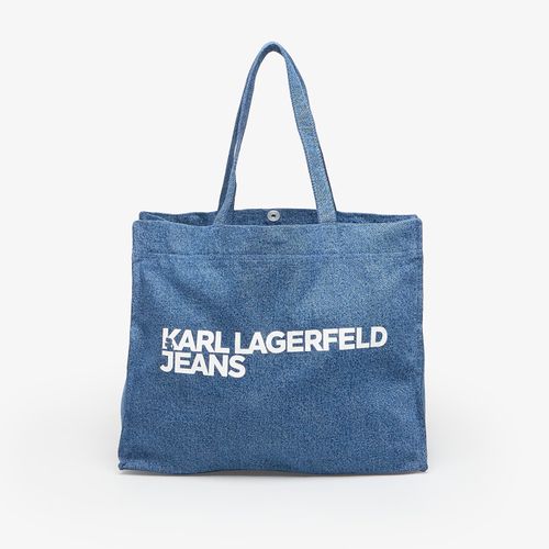 Ew Logo Shopper Denim Universal - Karl Lagerfeld Jeans - Modalova