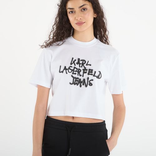 Maglietta Reg Cropped Graffiti Tee XS - Karl Lagerfeld Jeans - Modalova