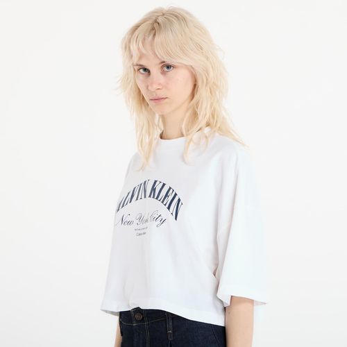 Maglietta Jeans Ss Cropped Boxy Heri Tee S - Calvin Klein - Modalova