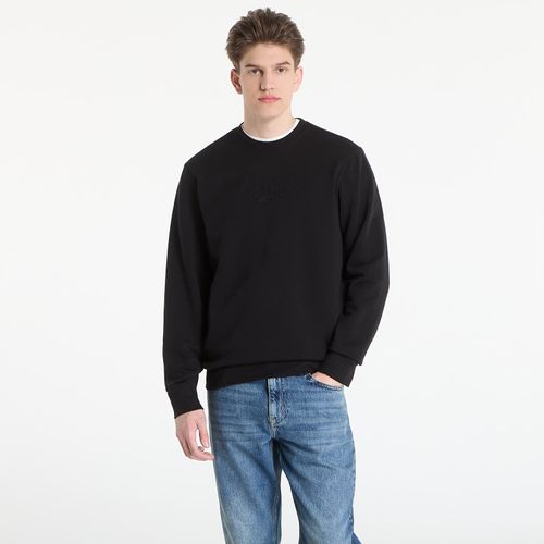 Felpa Cn Ls Embossed Logo Sweatshirt M - GUESS - Modalova
