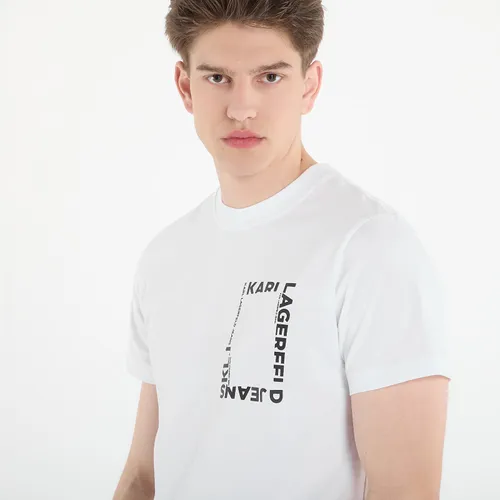 Maglietta Slim Ss Frame Logo Tee M - Karl Lagerfeld Jeans - Modalova