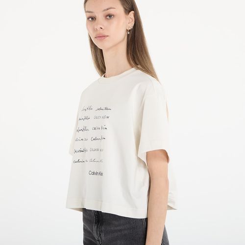 Maglietta Jeans Ss Cropped Boxy Grap Tee M - Calvin Klein - Modalova
