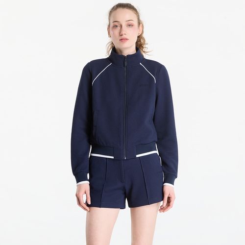 Felpa Sarah Pique Hn Full Zip Jacket M - GUESS - Modalova