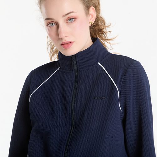 Felpa Sarah Pique Hn Full Zip Jacket M - GUESS - Modalova