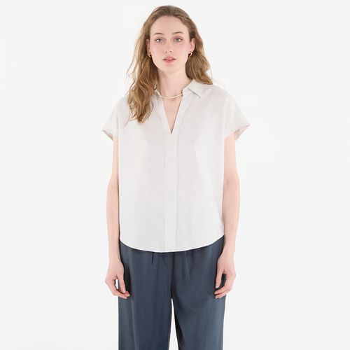 Camicia Linen Cks Ss Classic Fit Shirt S - Calvin Klein - Modalova
