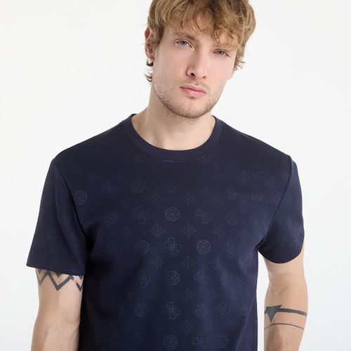 Maglietta Nico Embossed Knit Ss Crew M - GUESS - Modalova